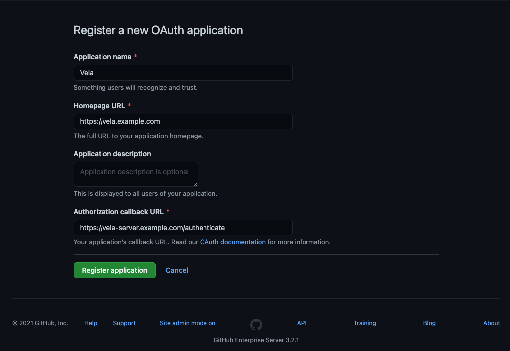 OAuth Application